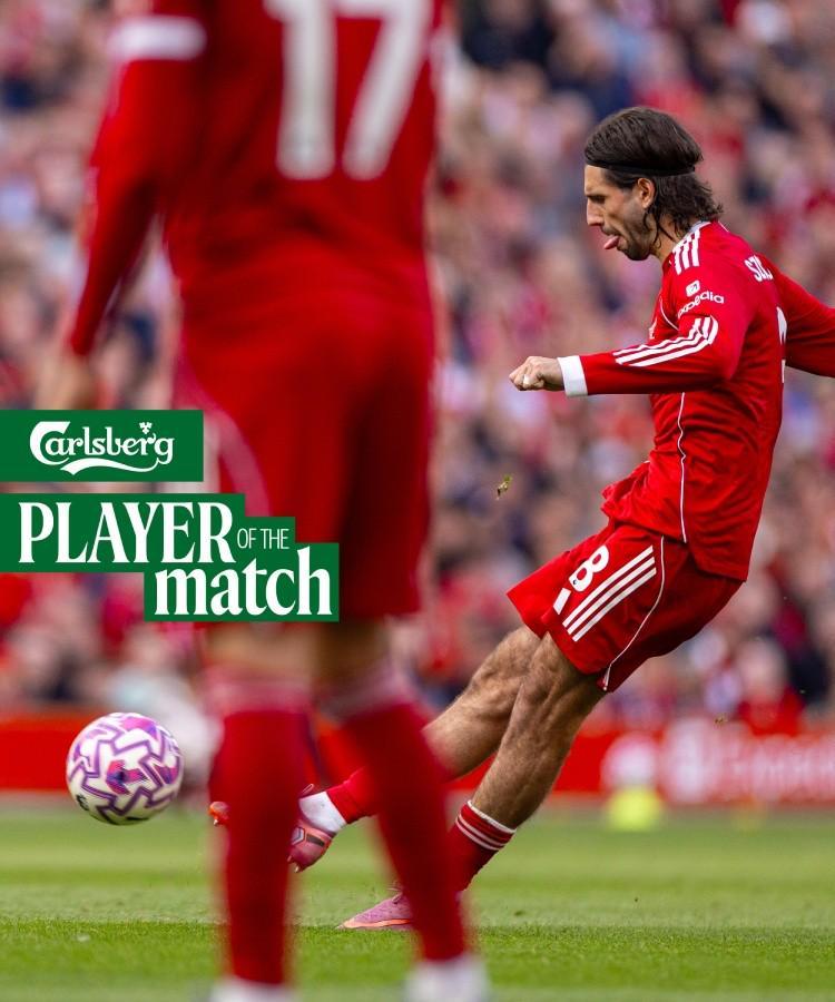 开云官网首页-连场当选，索博当选与阿森纳一役利物浦队内最佳球员